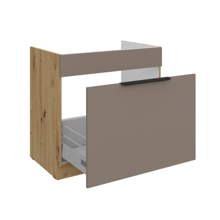 Szafka pod zlew 60 cm z szufladą na kosze AURO 60 ZL 1S BB TA/AR antyfinger